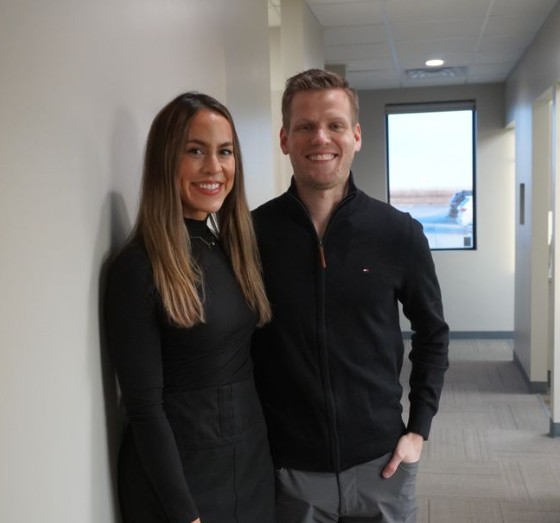 Husband and wife dental team, Dr. Chris and Dr. Kelsey Sullivan.